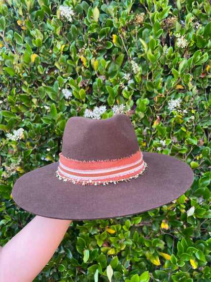 Sunburst Womens Wide Brim Fedora